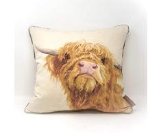 Jane Bannon GP85314 Coussin 40 x 40 cm (Donald), Coton, Multicolor, 40 x 40 x 11 cm