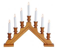 Star 154-06 Sara Chandelier 7 Lumières Bois Chêne 38 x 43 cm