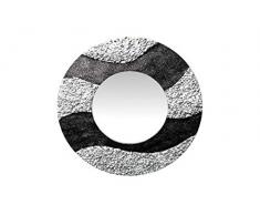 BadalArt DM Miroir Peint, Argent, 40 diamètres