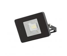 Knightsbridge Projecteur LED en aluminium moulé sous pression avec capteur de micro onde 230V IP65 10W Noir 4000K