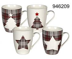 Out of the blue 946209Â Noir, Rouge, Blanc Universel Tasse et mugÂ âÂ Tasse/Gobelet (Universel, Noir, Rouge, Blanc, 4Â piÃ¨ce (s), 80Â mm, 100Â mm)