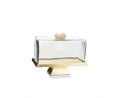 EUROCINSA Ref.28074 Plat rectangulaire en Aluminium, dorÃ©, 27 x 12 x 22 cm