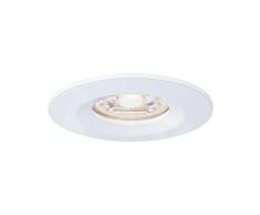 Paulmann 94298 LED Nova mini Coin rond fixe incl. 1x4 watts Spot plafond dépoli Lampe encastrée aluminium Blanc chaud 2700 K, 4 W, 1er (Weià matt)