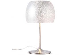 Brilliant 73949/58 Lampe de Table, Verre, 10 W, argenté