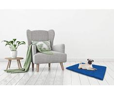 Coussin pour chien lavable 60x100cm Bleu royal