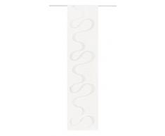 Deko Trend Daiquiri 6236777 70 Panneau Japonais avec charriaud, Polyester, Blanc, 245x60x245 cm