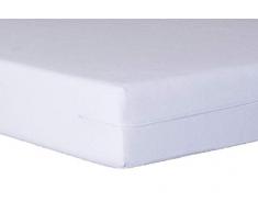 ForenTex Housses (180) en Tissu éponge Couvre Matelas élastique Respirant avec Fermeture éclair, 100% Coton/Cotton, Blanc Neige, 1 pièce 180 X 190/200 cm