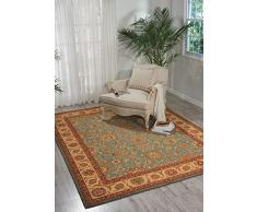 Rugs Direct Tapis 100 % Laine Vert 76 x 126 cm