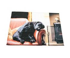 COUNTRY MATTERS Sleeping Labrador Fine de qualitÃ© de Textile Torchon, Coton, Multicolore, 70Â x 55Â x 2Â cm