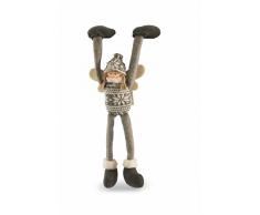 Galileo Casa Sherpa PoupÃ©e, Polyester, Gris, 14Â x 4Â x 33Â cm