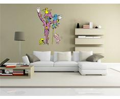 pinkelephant Autocollant Mural pour Enfants Les Clm013Â RigoloÂ âÂ Little MonsterÂ âÂ Mad MagicianÂ âÂ Sticker Mural 58Â x 83Â cm