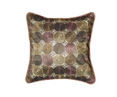 Jute & Co Delhi Coussin BrodÃ© Ã la Main 40 x 40 cm Rayon Multicolore