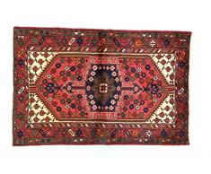 Eden Carpets Hamadan Tapis noué à la Main, Coton, Multicolore, 100 x 152 cm