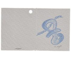 Mopec x83.3Â âÂ Carte LIBRITO de Un biberon en Couleur Bleu, Assortis dans 3Â gaufree diffÃ©rentes, Pack de 100Â piÃ¨ces