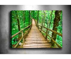 Bonamaison Peinture sur toile, multicolore, 50 x 70 cm