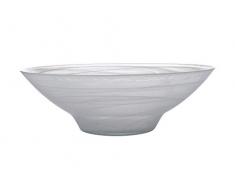 Maxwell Williams GG0078 Saladier marbré effet albâtre, Verre fait main, blanc, 37 cm