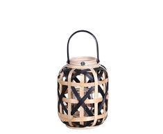 Deco&Co DÃ©coration intÃ©rieure naturelle - PA90348 Lanterne, Rotin, 20 cm