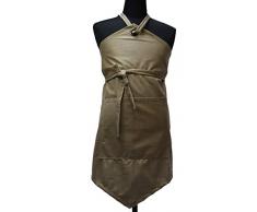 Comptoir du Linge NTBREBE Tablier en Pointe, Tissu, Beige, 90 x 90 x 0,3 cm