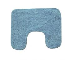 MSV Tapis de Bain écru WC et lavabo-45x35 cm, 100% Coton, Ecru