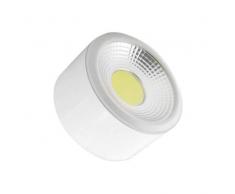 MAXILAMP Max180795 Plafonnier LED Style COB 12W White Verre, Transparent