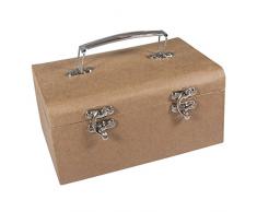 Rayher Hobby Papier mÃ¢chÃ© Coffre, Divers, Marron, 1.9Â x 1.3Â x 0,9Â cm