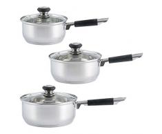 Viners 0302.185 Everyday Lot de 3 casseroles en acier inoxydable