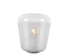 Lucide 25501/45/65 Lampe de table, Verre, E27, 60 W, Fumé, Chrome