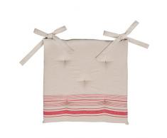 Clayre & Eef CES29R Coussin de Chaise avec Mousse 40 x 40 cm