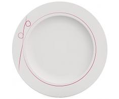 Ornamin Assiette Plate Ã 22 cm Esprit Rouge MÃ©lamine (ModÃ¨le 1203) / assiette Ã dessert, assiette Ã petit-dÃ©jeuner