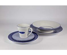 Coffee cup Dancing deer Tasse Ã cafÃ© Dansant cerf en Porcelaine fabriquÃ©e Ã la Main Blanc/Bleu 160 ML