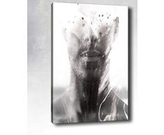 Bonamaison Peinture sur toile, multicolore, 70 x 100 cm - ConÃ§u et fabriquÃ© en Turquie