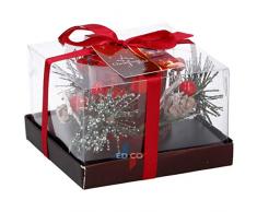 Christmas Gifts 01115 Bougeoir de Noël Rouge