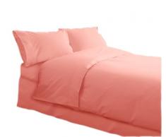 Charlotte Thomas Tour de lit en Percale Rose uni 2 Personnes