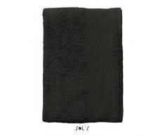 SOLâS Island 100 - Serviette de toilette - 100 cm - Ã©ponge - accessoire de bain - Noir