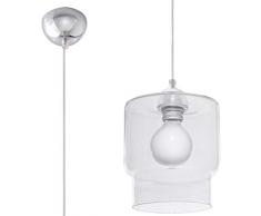Sollux Lighting Paola Suspension en verre Transparent