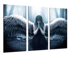 Tableau Moderne Photographique, Impression sur bois, Ange mythologique, 97 x 62 cm, ref. 26361