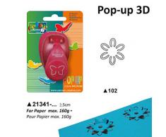 Vaessen Creative Perforatrice de Papier 3D, Marguerite, Effet Pop Up, Taille M, Pour Projets DIY, Scrapbooking, Création de cartes et plus