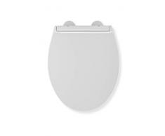 Croydex Sit Tight Ullswater Abattant de WC, Blanc, 44.5Â x 36Â x 5Â cm