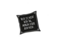 Herding Pechkeks Coussin Décoratif, Polyester, Noir/Blanc, 40 x 40 cm