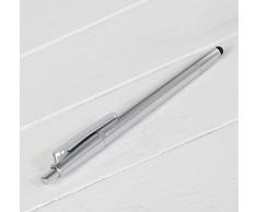 Mopec K62 Stylo à bille Argent mat avec stylet tactile, Pack de 10, Multicolore, Taille unique