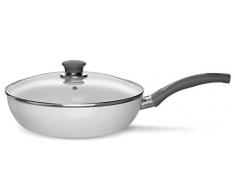 BALLARINI vt1cd. 28Â Viterbe Sauteuse, Aluminium, Blanc, 47Â x 29Â x 9Â cm