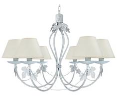 Tosel 20918 Lustre Puy Bois 60 W E14 Blanc cÃ©rusÃ©