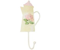 Better & Best Cintre en Forme de cafetiÃ¨re Hortensia Rose, 10 x 4,7 x 20 cm, matÃ©riau : mÃ©tal, Fraise, Taille Unique