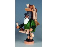 KWO Olbernhau Encens Allemand Fumeur Boiseries Colporteur - 23 cm / 9 po - Authentique Allemand Fumeurs Erzgebirge