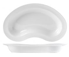 H&H Table Hotelware Plat Ovale, 46, Porcelaine, Blanc, 26Â x 6Â x 46Â cm