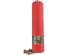 Esmeyer Fun - Moulin à Poivre Fun, Rouge, sur Pile, Plastique ABS et Aluminium, Couleur : Rouge Dimensions : Hauteur denv. 22,5 cm Diamètre denv. 5 cm