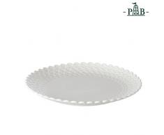 PORCELLANA Momenti Plat Ã GÃ¢teaux, Porcelaine, Blanc, 0.1Â x 0.1Â x 0.1Â cm