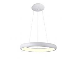 Interfan Plafonnier LED moderne circulaire, blanc, 40 cm de diamÃ¨tre