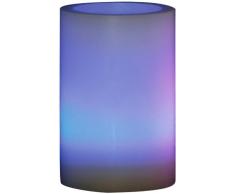 Digicandle Real Wax Bougie ronde digitale LED télécommandée Parfum vanille 12 couleurs