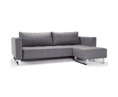 INNOVATION LIVING Canapé design CASSIUS DELUXE EXCESS LOUNGER gris Twist Charcoal convertible lit 155*200 cm